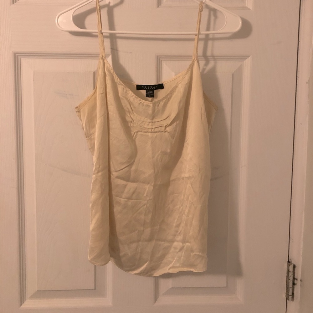 100% Silk Cream Camisole, Size 4